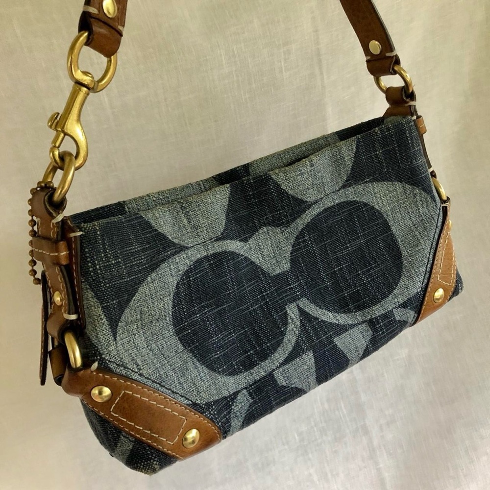 Vintage Y2K Coach Mini Denim Handbag